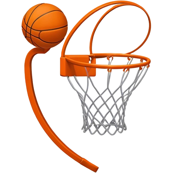completely missing the basketball hoop include the trajectory being off emoji