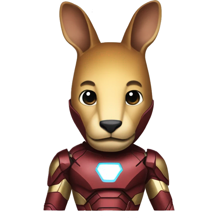 kangaroo iron-man suit emoji