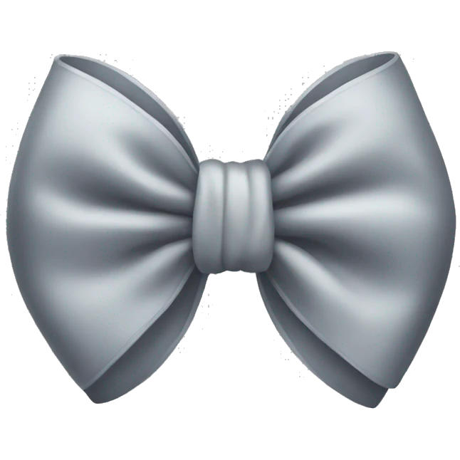 cute grey bow  emoji