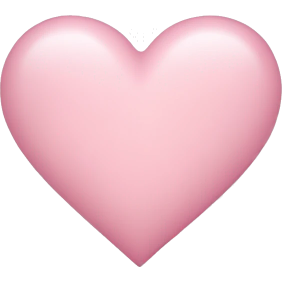 Light pink heart emoji