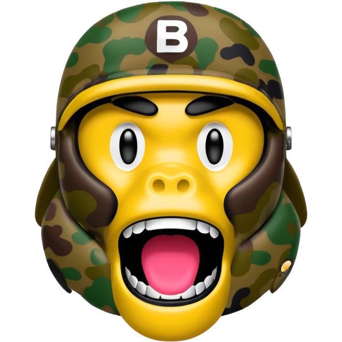 Сделай логотип Bape emoji