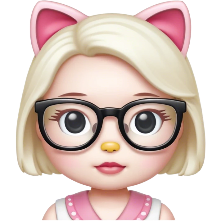 Hello kitty con gafas  emoji