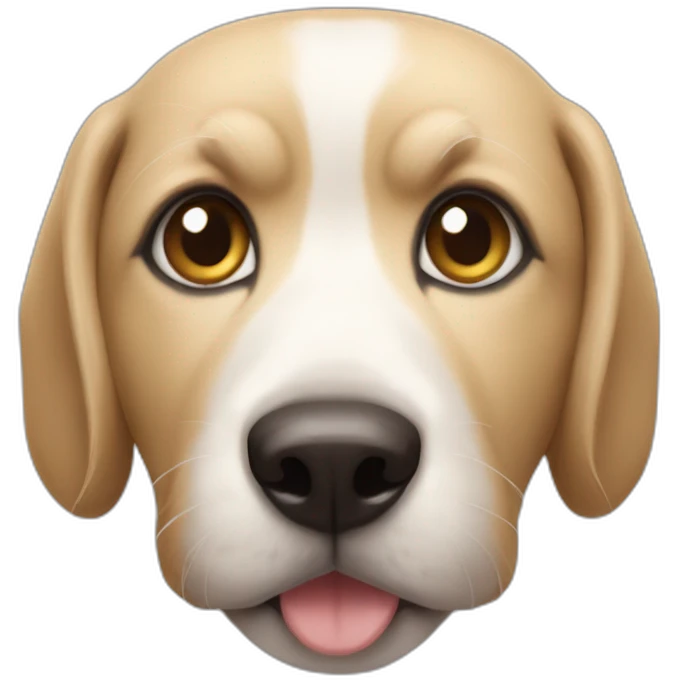 Chien sur chat emoji