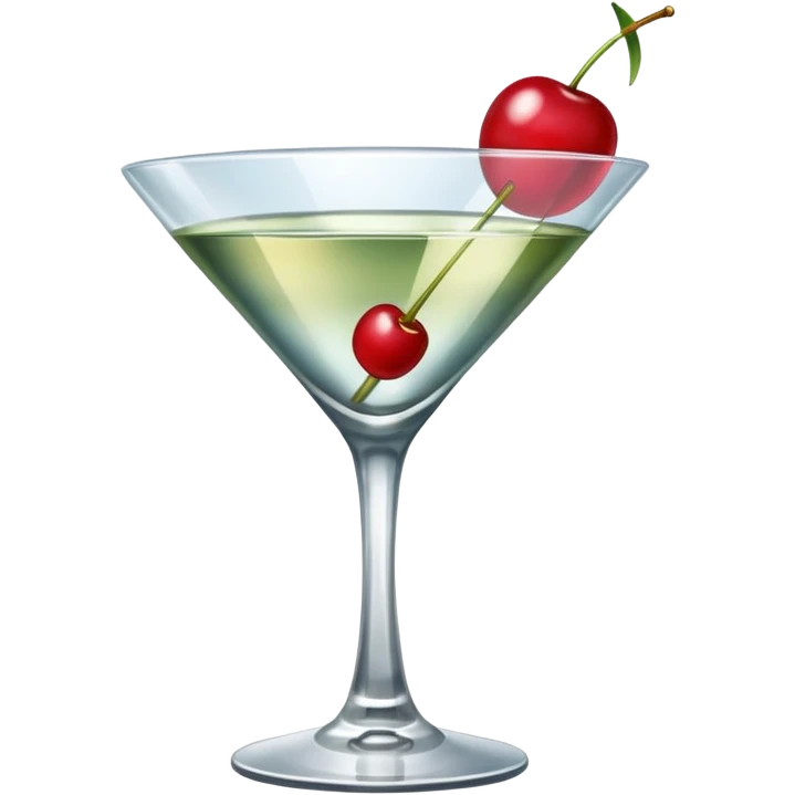 martini with cherry emoji