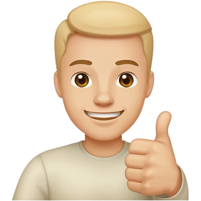 Stoner with thumbs up emoji