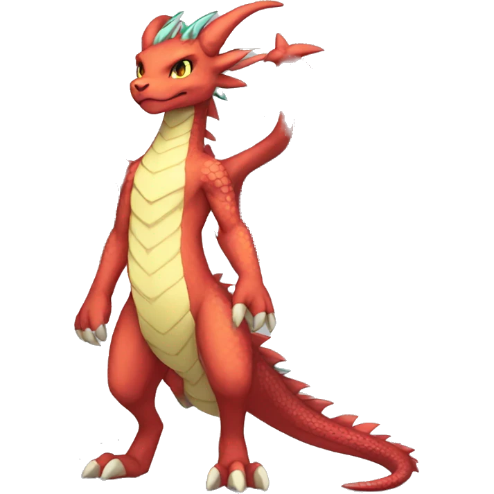 Anthro Sona Fakemon Dragon Full Body emoji