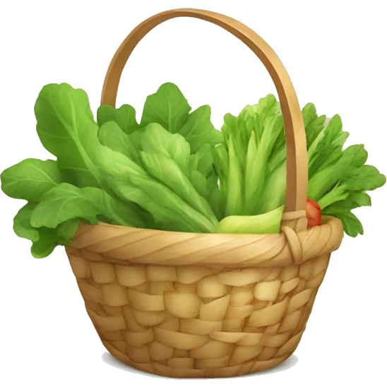 happy vegatable basket emoji