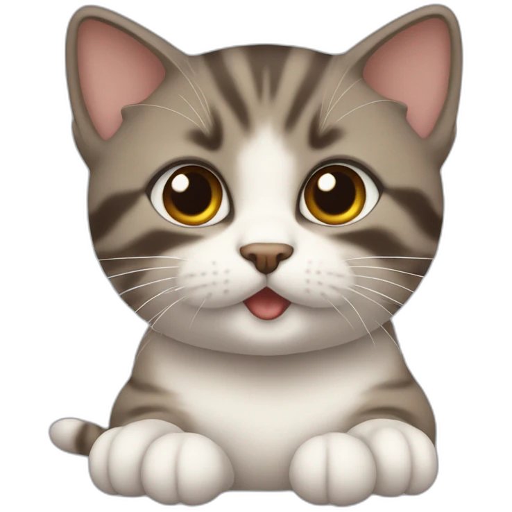 Chaton mignon émeut emoji
