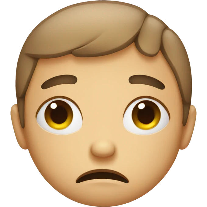 Sad face emoji