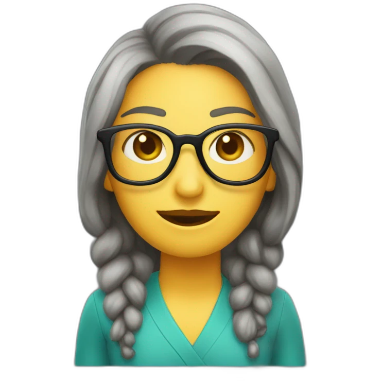 Maestra gafas emoji