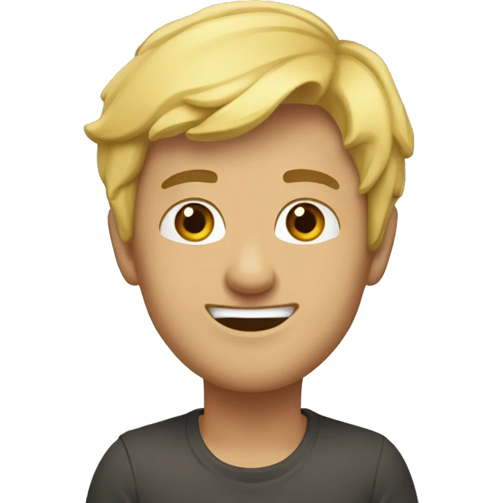 Французский бульдог черный  emoji