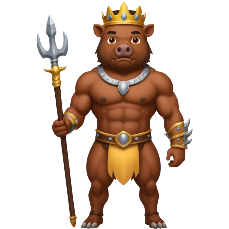 boar King, standing emoji