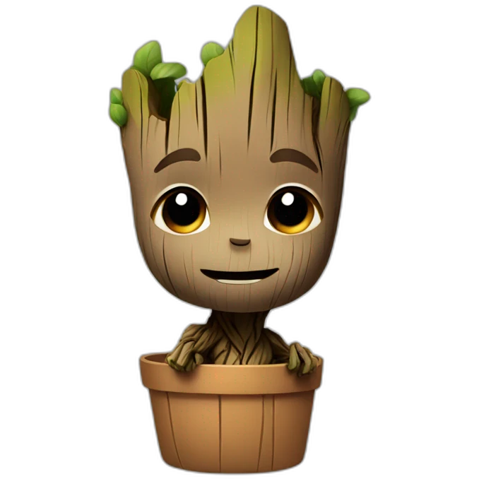 Groot cute emoji