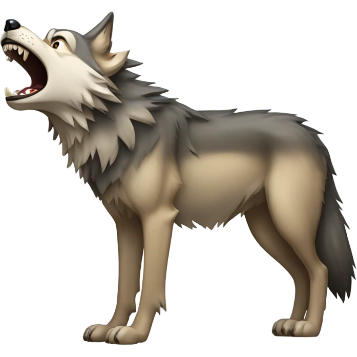 howling wolf emoji
