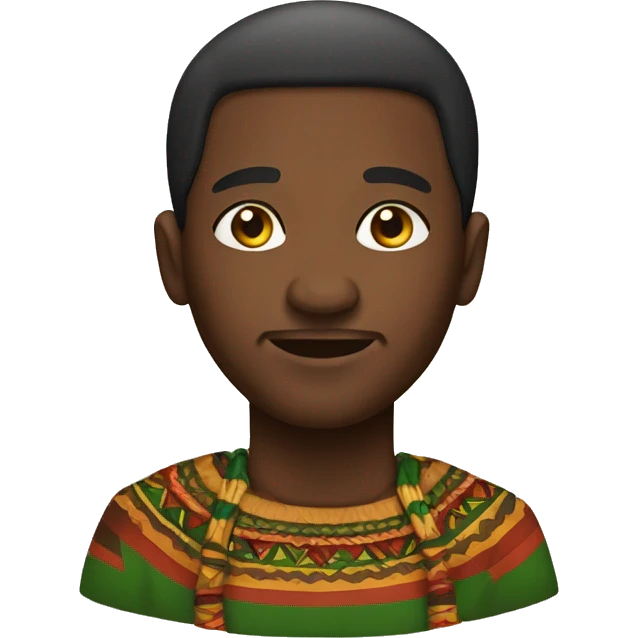 native african man Kwanzaa  emoji
