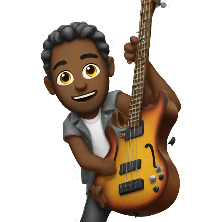 God playing bass emoji