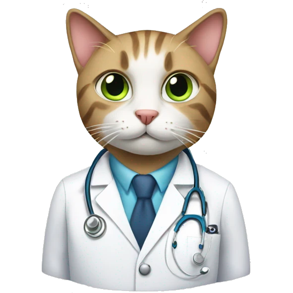 Cat doctor emoji