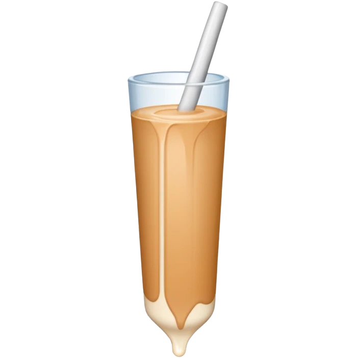 Veiny stick skin color with white liquid emoji