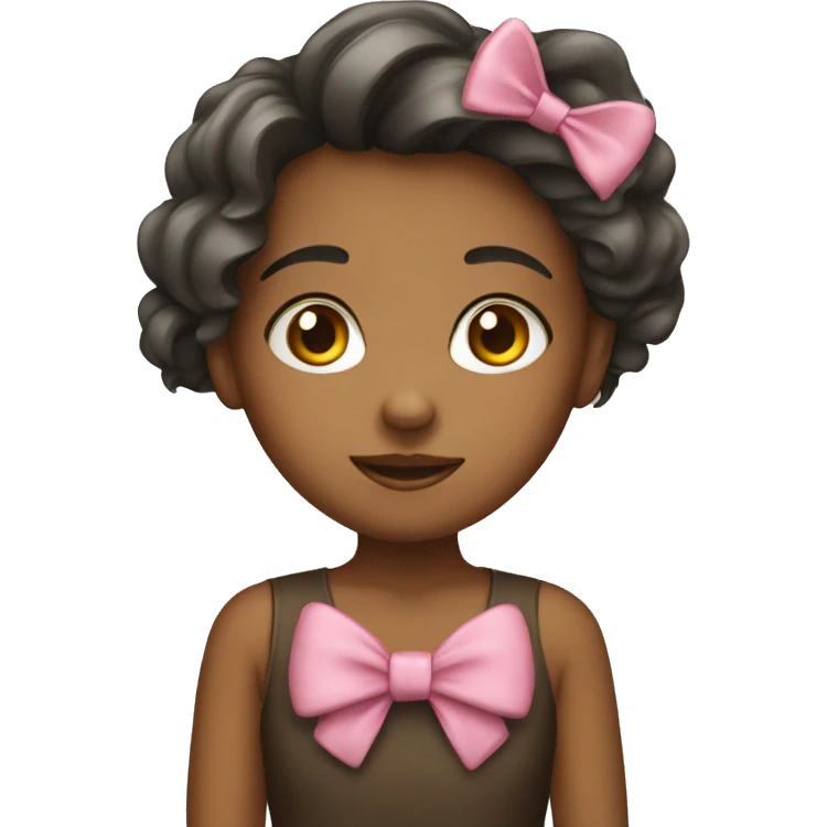 Girl with bow emoji