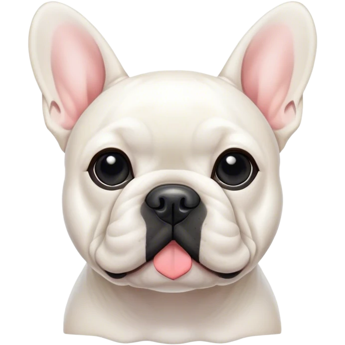 White French bulldog  emoji