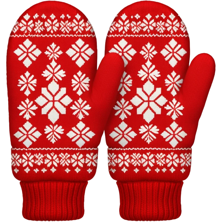 norwegian knit mittens selbu emoji