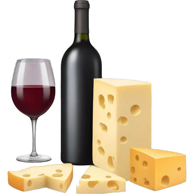Wine and cheese emoji