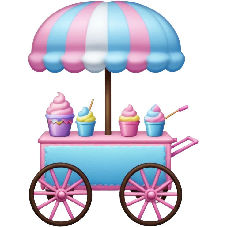 Cotton Candy cart
 emoji