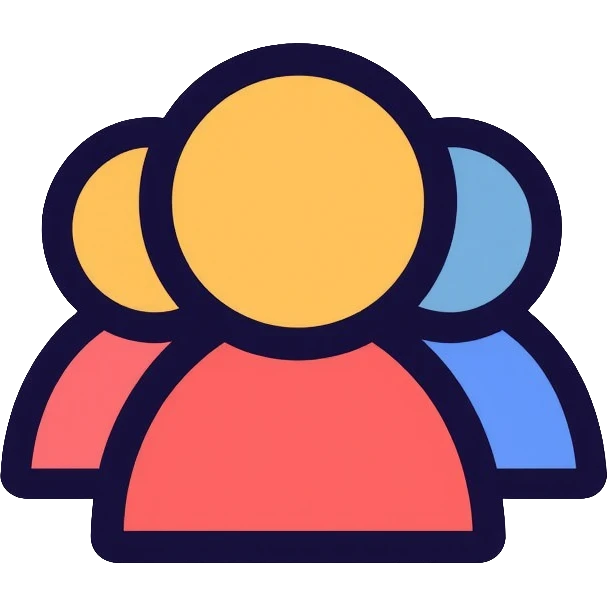 social media profile with followers count icon emoji