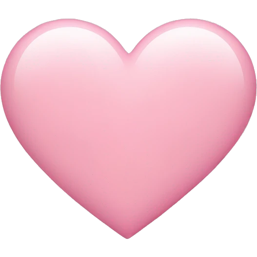 Baby pink heart emoji