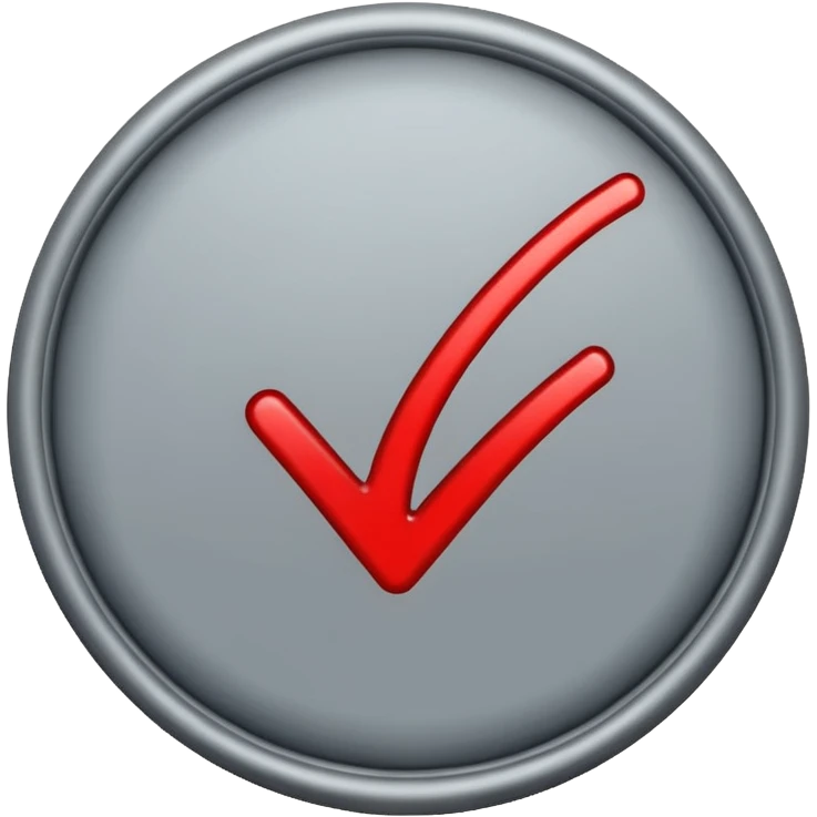 Make a grey tick mark emoji