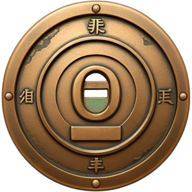 old japanese tempo tsuho coin emoji