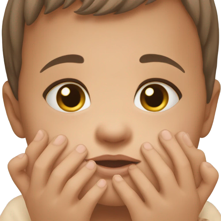 Baby in a hands emoji