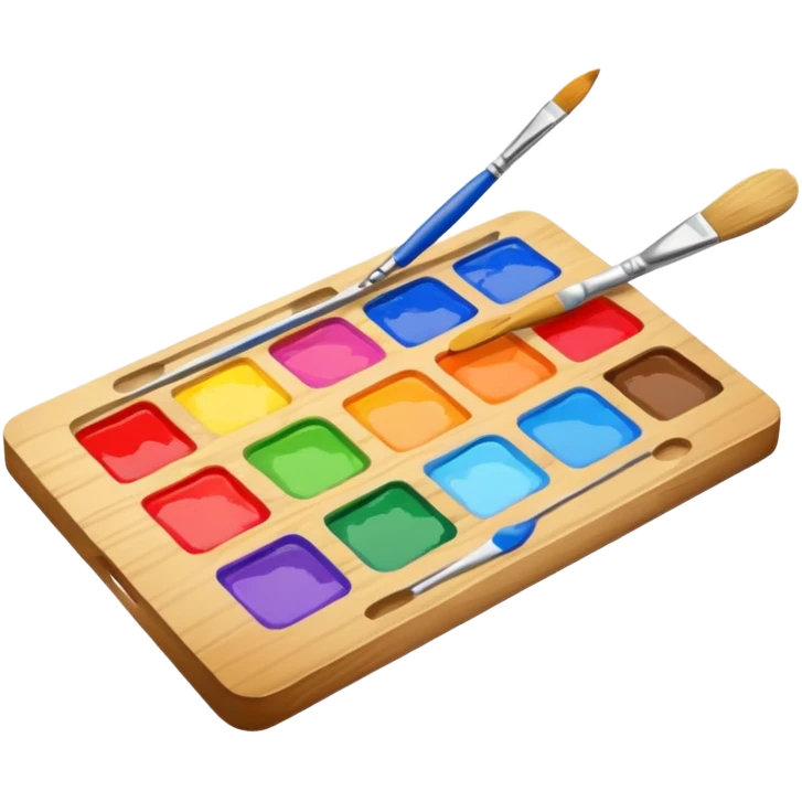 Palette with brush emoji