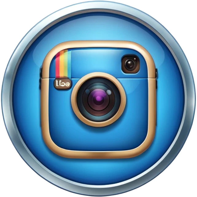 Verificado azul do Instagram redondo  emoji