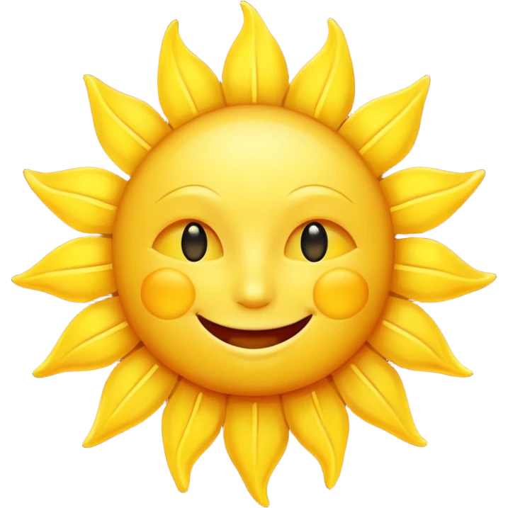smiling sun emoji emoji