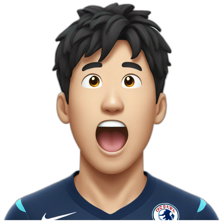 son heung min yawn emoji