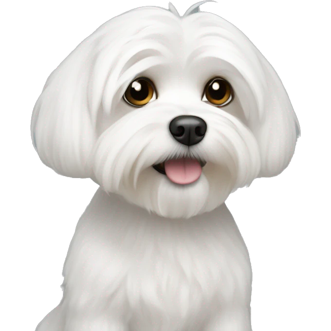 A small white maltese emoji