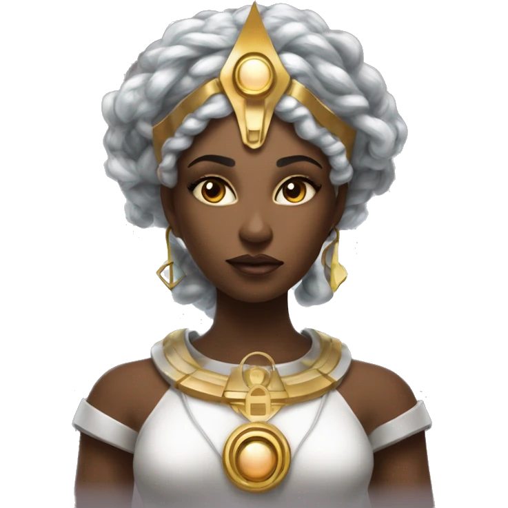Technomancy Goddess is a mystical being who controls both magic and technology. She can cast spells on technological networks. Her powers blend the ancient art of magic with advanced cybernetics and technology. She can command machines emoji
