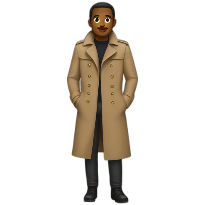 shoulders riding in one trench coat emoji
