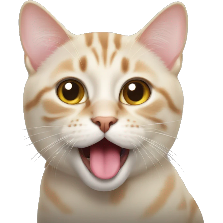 Cat with tongue out emoji