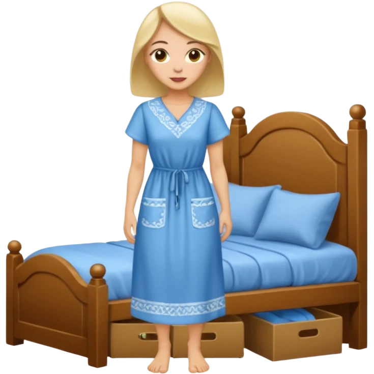 ligth woman housewife clothes full body  emoji