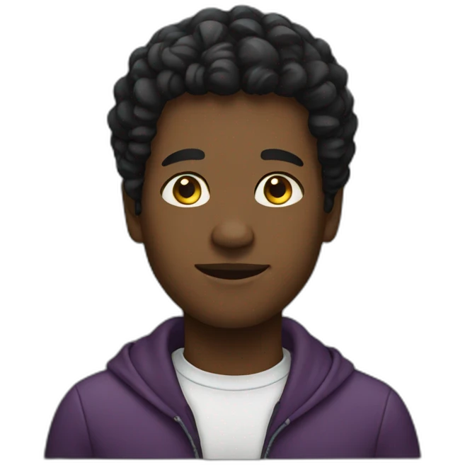 A black person emoji