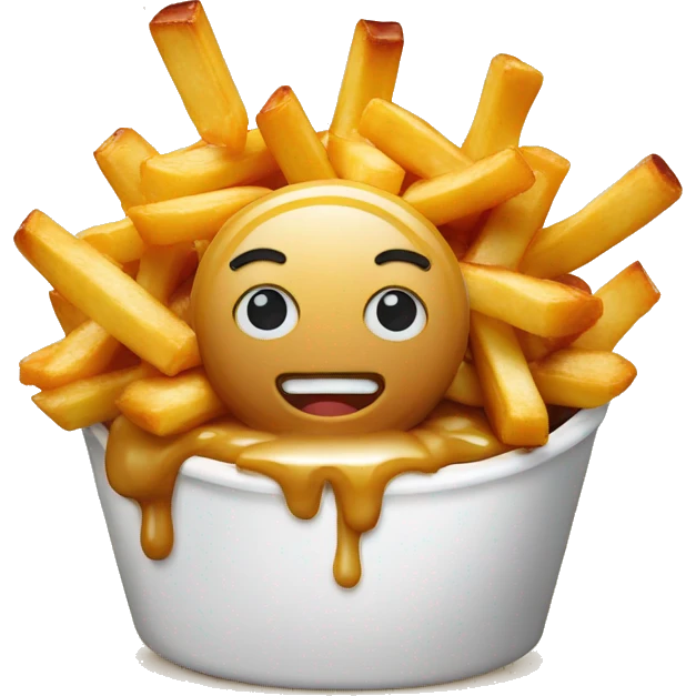 Poutine who eat a poutine emoji