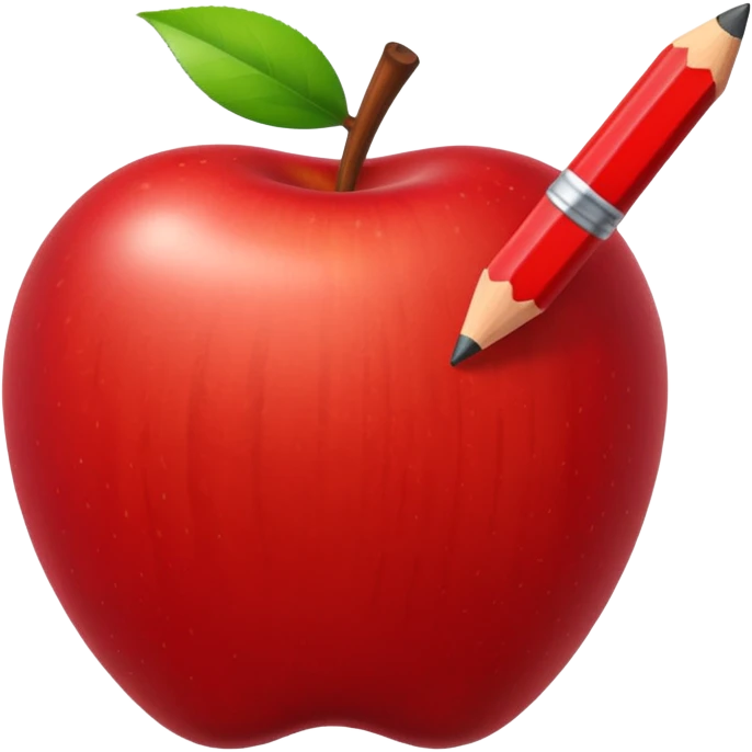 Apple white pencil emoticon emoji