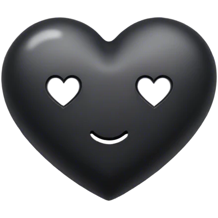 black heart emoji