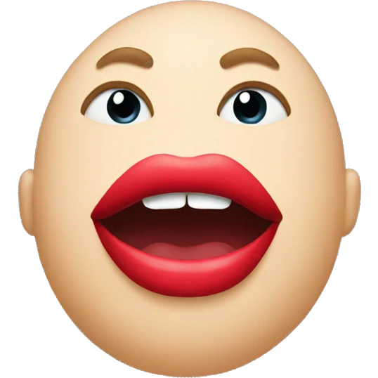 Big lips emoji