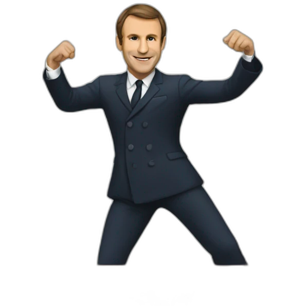 Macron danse emoji