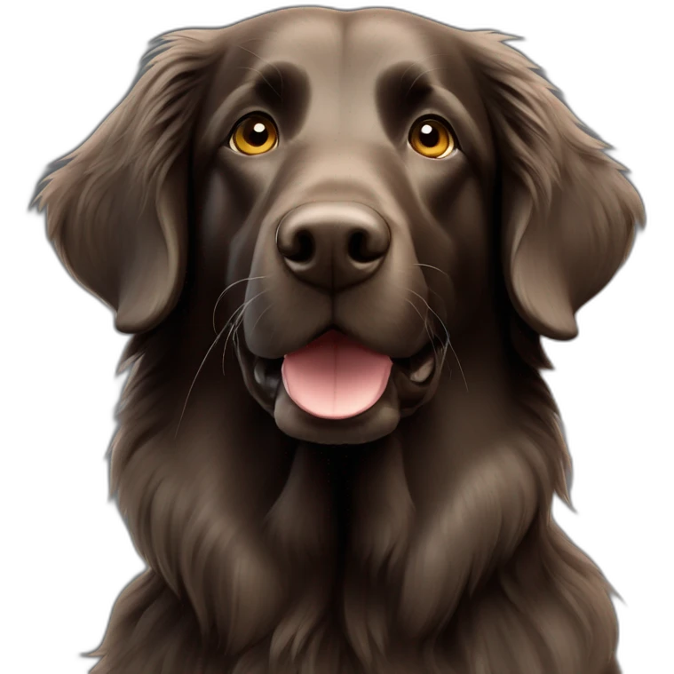 Flat coated retriever emoji