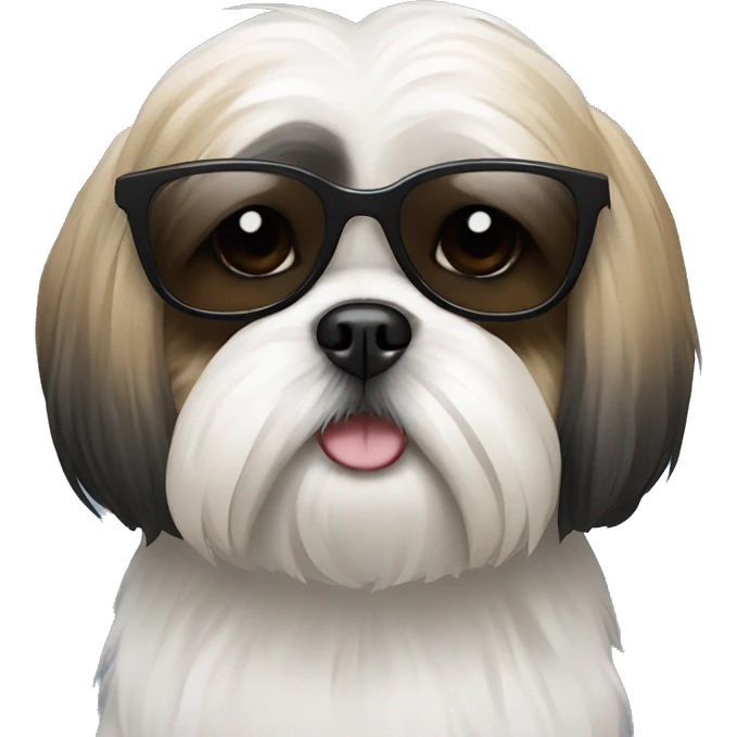 shih tzu with sunglasses emoji