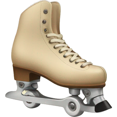 beige vintage skates emoji